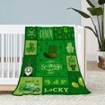 thumbnail image 1 of St Patricks Day Kids Throw Blanket Small Green Plaid Lucky Shamrocks Blanket Saint Patricks Day Irish Blanket for Girls Boys Child Baby Bed Soft Cozy Lightweight Fuzzy Fleece Blanket Gift 40x50, 1 of 6