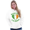 thumbnail image 1 of St Patricks Day Kiss Me I'm Irish Hoodie Sweatshirt Women Brisco Brands M, 1 of 4