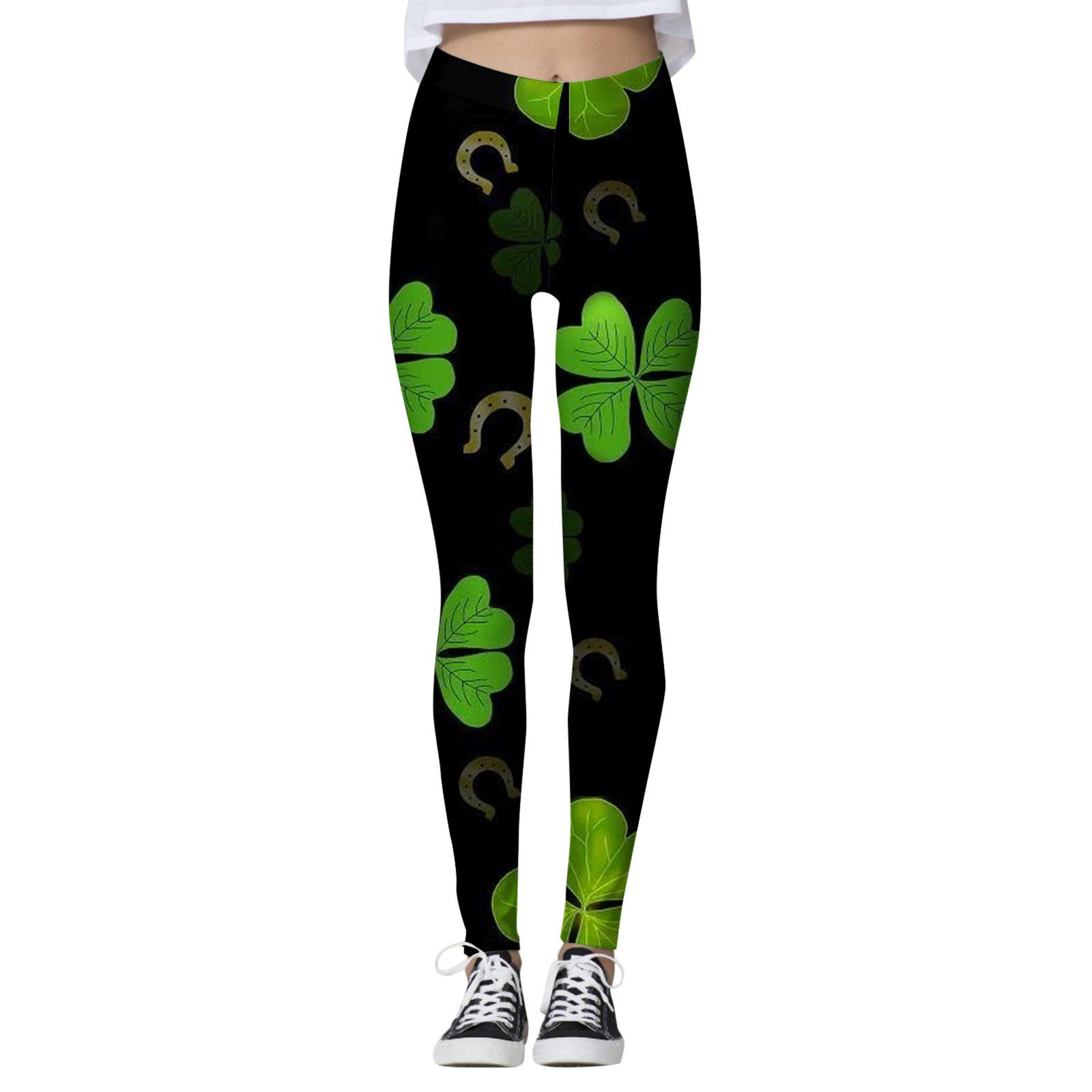 St Patricks Day Leggings for Women Teen Girls Irish Printed Yoga Pants
