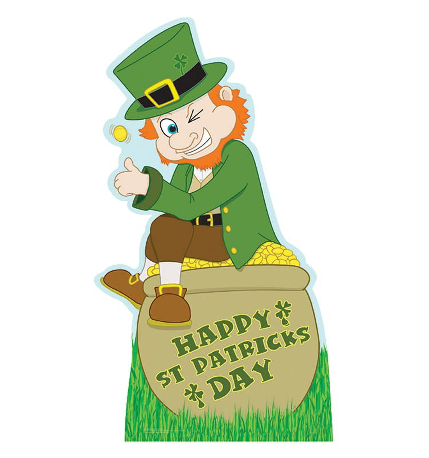 Taqqpue St Patricks Day Iron-On Transfers Irish Gnome Shamrock