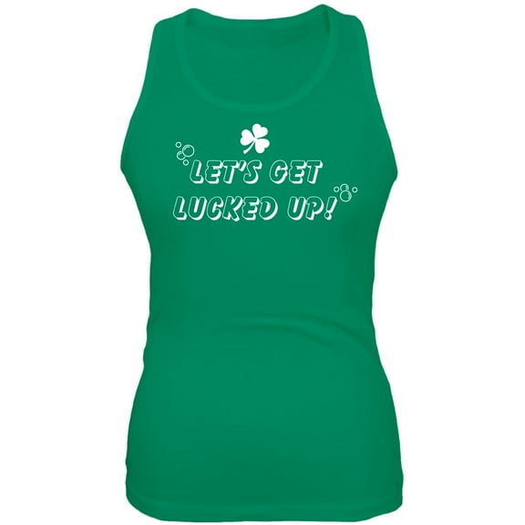 St Patricks Day Lets Get Lucked Up Juniors Soft Tank Top