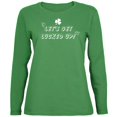 thumbnail image 1 of St Patricks Day Lets Get Lucked Up Womens Long Sleeve T Shirt, 1 of 5