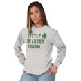 thumbnail image 1 of St Patricks Day Little Lucky Charm Long Sleeve TShirt Men Women Brisco Brands M, 1 of 6