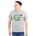 thumbnail image 1 of St Patricks Day Little Lucky Charm Plus Size Crewneck Graphic Tee Shirt Brisco Brands 2X, 1 of 3