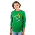 thumbnail image 1 of St Patricks Day Live Laugh Luck Women's Long Sleeve T Shirt Brisco Brands S, 1 of 6