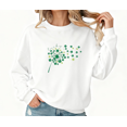 thumbnail image 1 of St Patricks Day Lucky Clover Dandelion Print Sweatshirt Graphic Sweatshirt Shirts Relaxed Casual Fit Daily Holiday Outfit White S-3XL Tops, 1 of 5