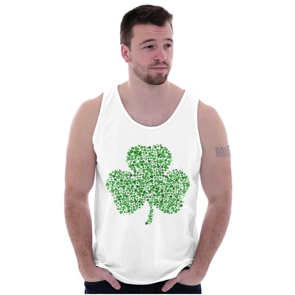St Patricks Day Lucky Irish Shamrock Plus Size Graphic Tank Top Brisco Brands 3X