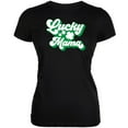 thumbnail image 1 of St Patricks Day Lucky Mama Juniors Soft T Shirt, 1 of 5