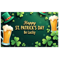 thumbnail image 1 of St Patricks Day Lucky Shamrock Clover Decoration Backdrop Display Banner for Irish Festival Party Supplies Photography Props Decor, 1 of 8