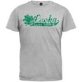 thumbnail image 1 of St. Patricks Day - Lucky To Be Irish Grey T-Shirt - Medium, 1 of 1
