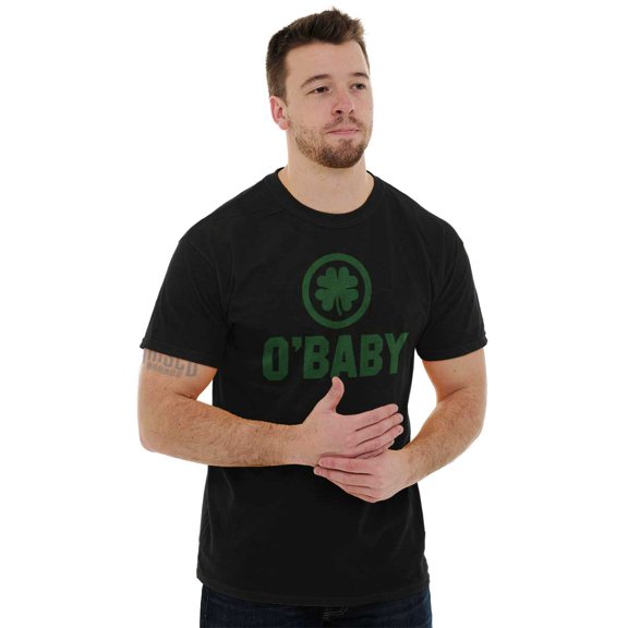 St Patricks Day O Baby Shamrock Plus Size Crewneck Graphic Tee Shirt Brisco Brands 2X