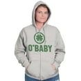 thumbnail image 1 of St Patricks Day O Baby Shamrock Zip Up Hoodie Men's Women's Brisco Brands S, 1 of 6