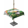 thumbnail image 1 of St Patricks Day Outdoor Tablecloth - 60x60 Inch Square Dining Table Cover, Green Shamrock Spring Rainbows Gnomes Waterproof Outdoor Table Cloth with Umbrella Hole & Zipper for Picnic/Patio/Party, 1 of 7