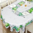 thumbnail image 1 of St. Patricks Day Oval Tablecloth Shamrock Tablecloth 60"x102", Waterproof ST Patrick Day Decorative Vinly Table Cloth Irish Tablecloth for Oval Table, 1 of 6