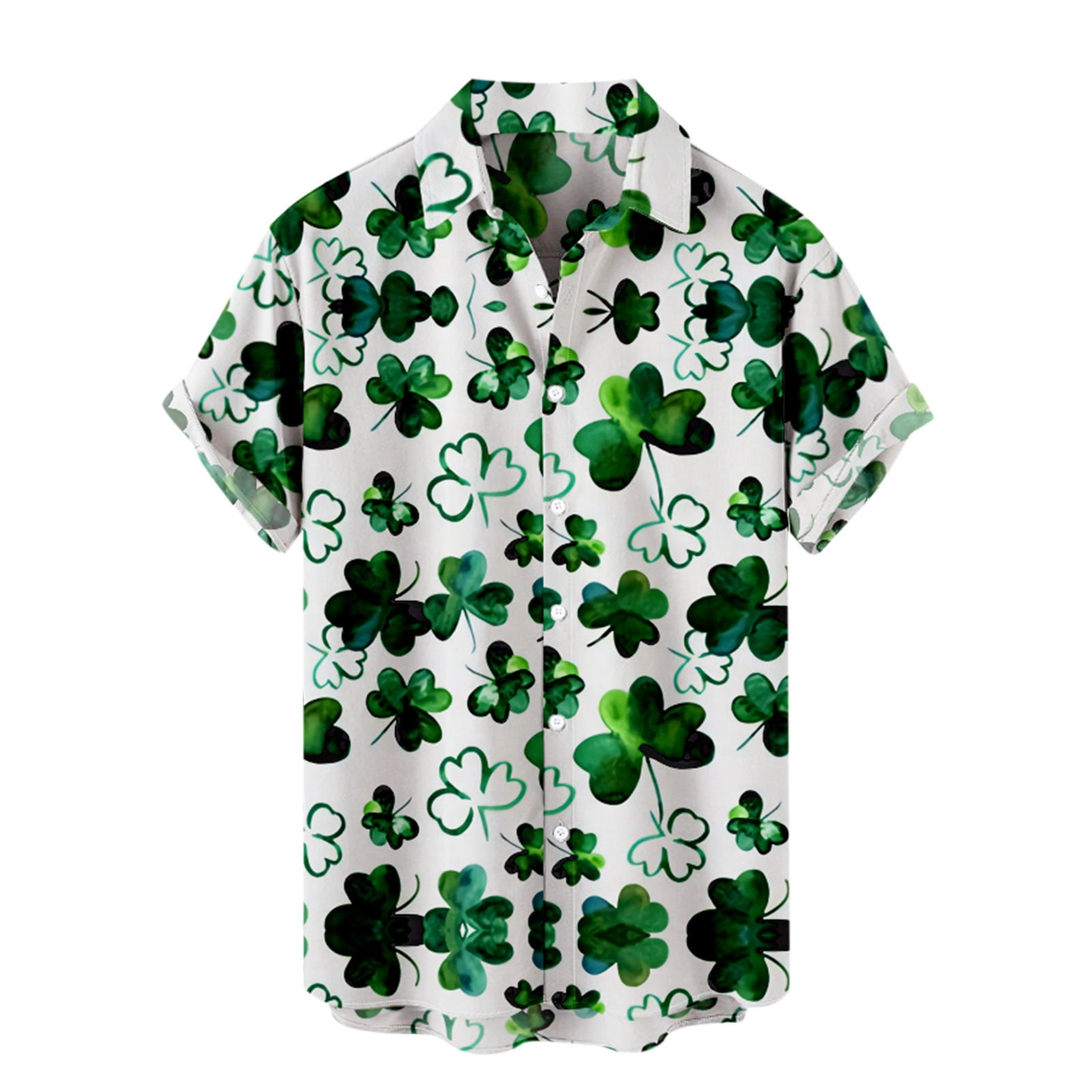 St Patricks Day Party Tops for Men Novelty Dress Shirts Button Down
