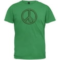 thumbnail image 1 of St. Patricks Day - Peace Sign Irish Green T-Shirt - Medium, 1 of 1