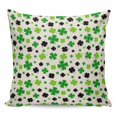 thumbnail image 1 of St Patricks Day Pillow Covers 18x18 Inch Decorative Throw Pillow Cover, Farmhouse Country Green Black Shamrock Sofa Pillowcases Accent Cushion Case Home Decor Bedroom Living Room, 1 of 6
