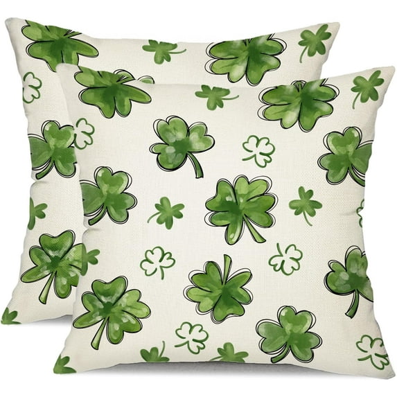 St Patricks Day Pillow Covers 20x20 Happy St Patricks Day Lucky Clovers Decor for Throw Pillows Covers St Patricks Day Pillow Covers Decor Couch Living Room 72A