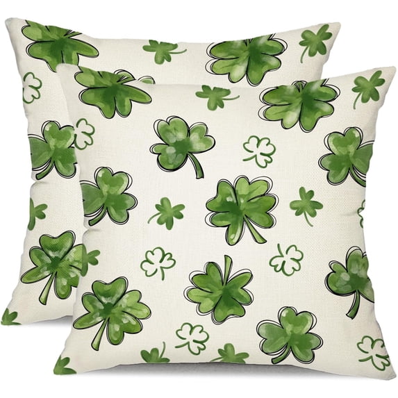 St Patricks Day Pillow Covers 20x20 Happy St Patricks Day Lucky Clovers Decor for Throw Pillows Covers St Patricks Day Pillow Covers Decor Couch Living Room 72A