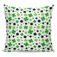 thumbnail image 1 of St Patricks Day Pillow Covers 26x26 Inch Decorative Throw Pillow Cover, Spring Country Green Black Shamrock Sofa Pillowcases Accent Cushion Case Home Decor Bedroom Living Room, 1 of 6