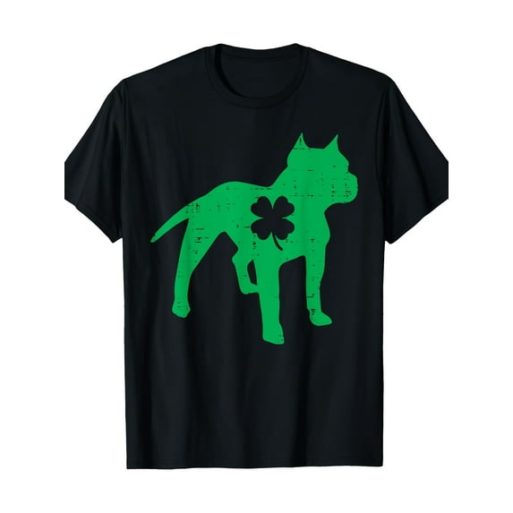 St Patricks Day Pitbull Dog Saint Paddys Irish Men Women Kid T-Shirt-220gT T-shirt 100% cotton T-shirt