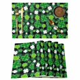 thumbnail image 1 of St Patricks Day Placemats Set of 4, Spring Country Green Shamrock Plaid Placemats for Dining Table, Place Mats for Kitchen Tabletop, Waterproof Wipeable Dining Table Mats Set, 1 of 9