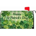 thumbnail image 1 of St. Patricks Day Plaid Large Mailbox Covers Magnetic Oversized Saint Patricks Holiday Theme Shamrock Clover Spring Outdoor Decorative Letter Box Cases for Home Garden Outside Decor, 25.5x21 Inch, 1 of 7