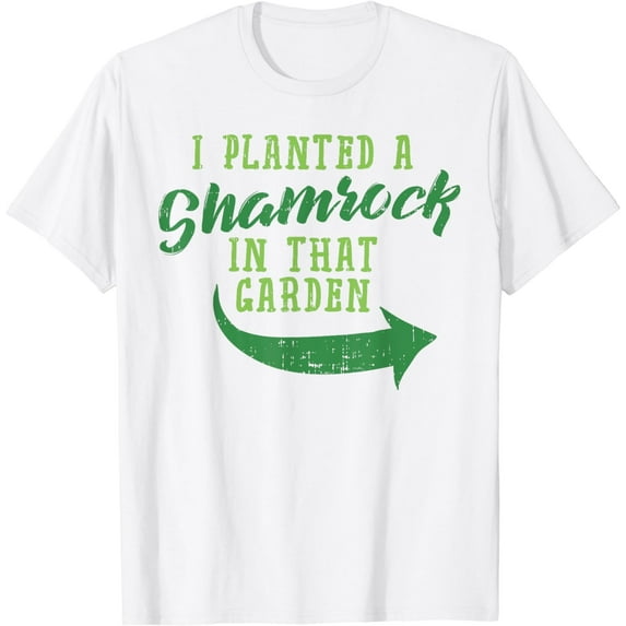 St Patricks Day Pregnancy Dad Planted Shamrock Baby Men T-Shirt
