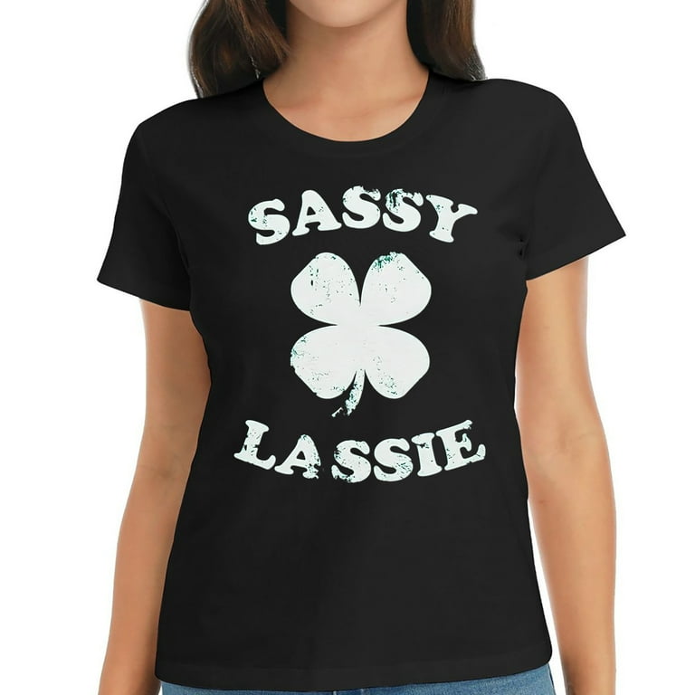 Sassy Lassie Cute Women's St. Patrick's Day T-Shirt Sassy Lassie Cute Women's St. Patrick's Day T-Shirt