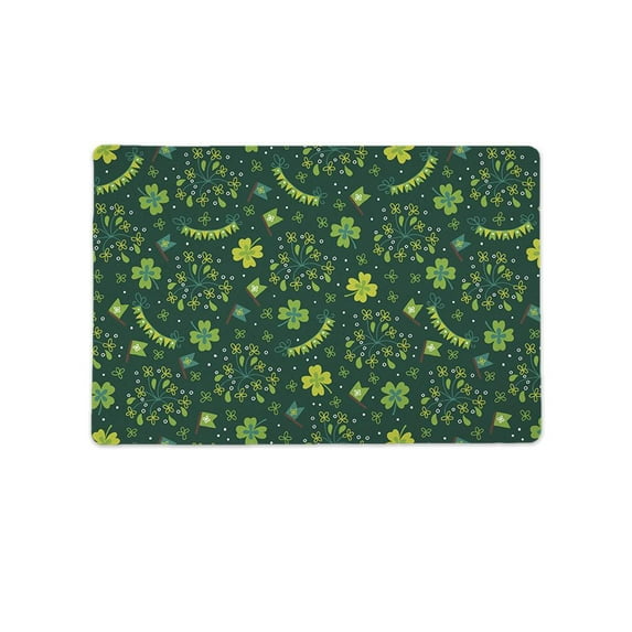 St Patricks Day Seamless Pattern Mat Rectangle -Image by Shutterstock,