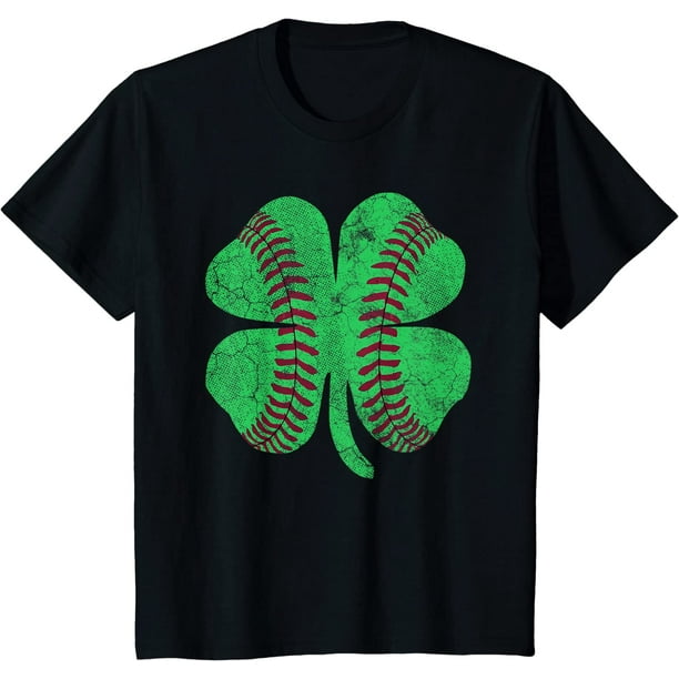St Patrick's Day Shamrock Baseball Saint Paddy's Kids Boys T-Shirt St Patrick's Day Shamrock Baseball Saint Paddy's Kids Boys T-Shirt