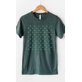 thumbnail image 1 of St Patricks Day Shamrock Grid Graphic Tee T-Shirt, 1 of 7