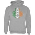 thumbnail image 1 of St. Patricks Day Shamrock Knot Mens Hoodie Storm Grey LG, 1 of 1