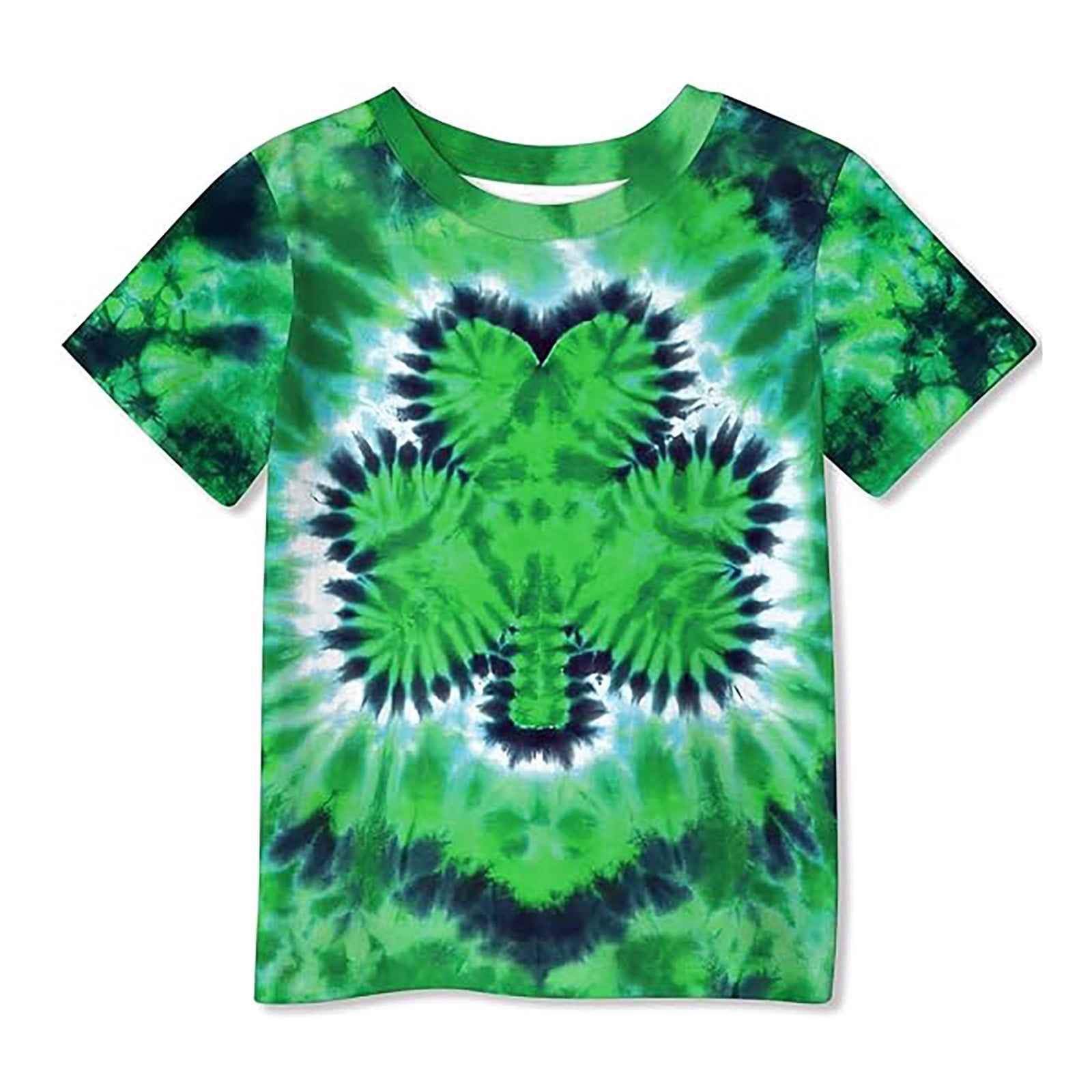 St Patricks Day Shamrock Shirts for Kids Round Neck Short Sleeve Soft ...