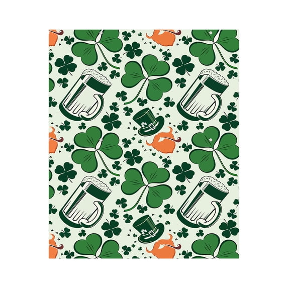 St Patricks Day Shamrocks Throw Blanket, Irish Clovers Leaves Blankets and Throws, Spring Holiday Soft Cozy Blanket Decor for Bed Couch Living Room and Sofa, 59" x 29.5" (F)
