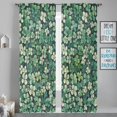 thumbnail image 1 of St Patricks Day Sheer Curtains 84 Inches Long Shamrock Pattern 2 Panels Rod Pocket Voile Window Curtain Set Drapes for Living Room Bedroom Dining Room, 52 W x 84 L, 1 of 6