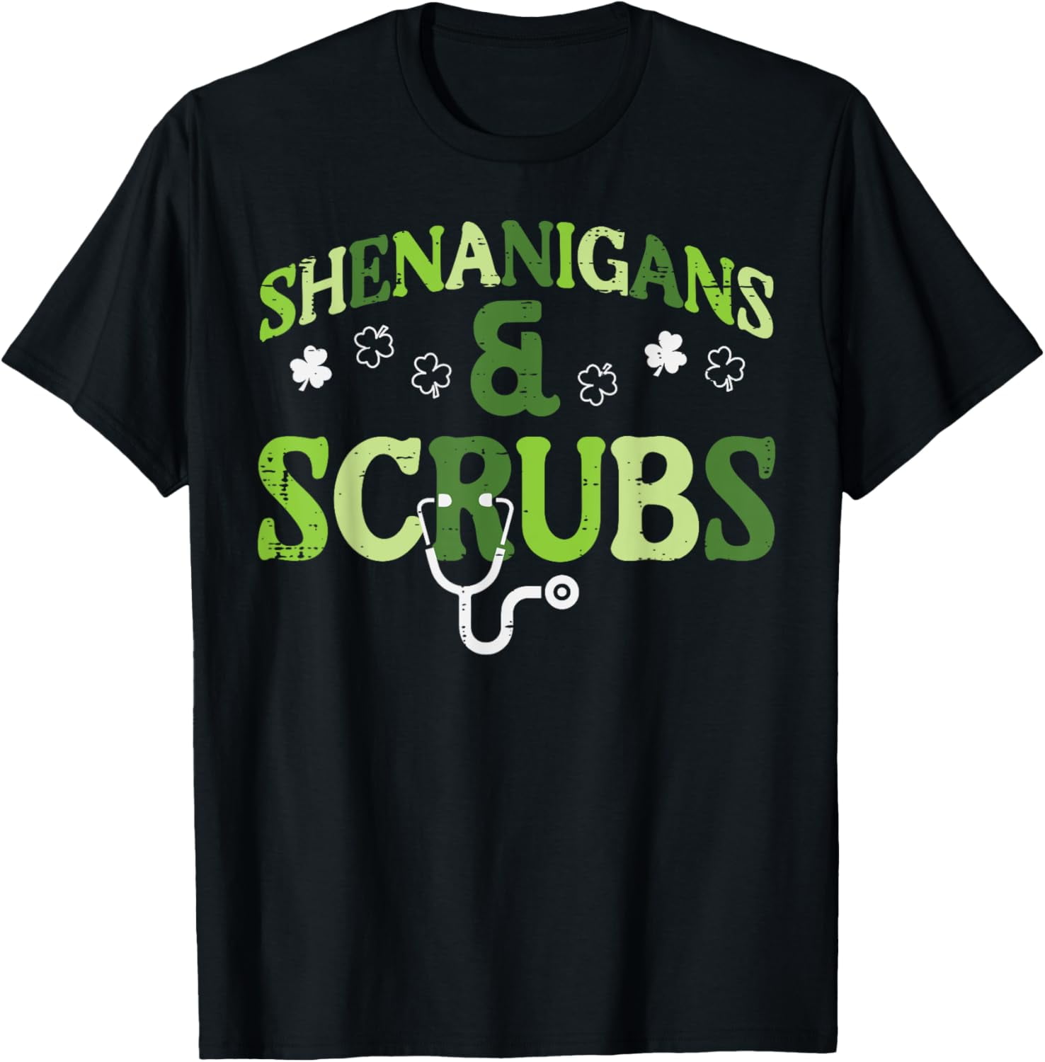 St Patricks Day Shenanigans Scrub Saint Pattys Nurse Women T-Shirt
