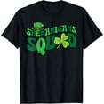 thumbnail image 1 of St Patricks Day Shenanigans Squad Retro Saint Pattys Groovy T-Shirt, 1 of 3