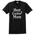 thumbnail image 1 of St Patricks Day Shirt For Women Best Luckin Mom Short Sleeve T-Shirt Small Black, 1 of 3