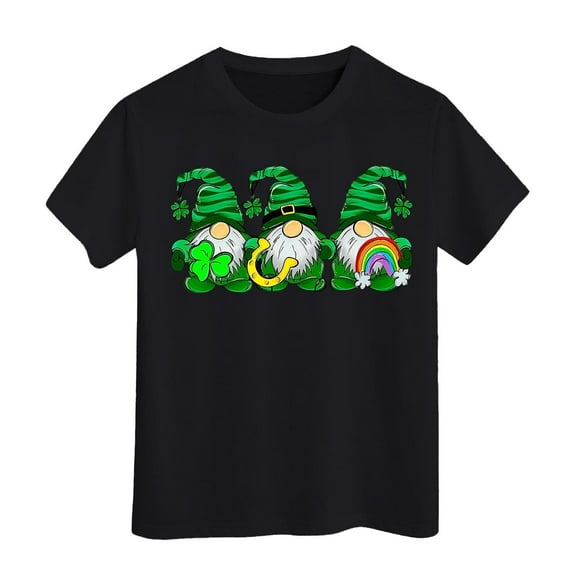 St Patricks Day Shirt for Kids St Patricks Day Shirt Long Sleeve Shirts for Girls Shamrock Four Leaf Clover Comfortable Casual Top Boys Sweatshirt Cute Tops for Girls