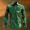 thumbnail image 1 of St Patricks Day Shirt Men Irish Shamrock Button Down Long Sleeve Shirt Saint Patrick'S Clover Graphic Holiday Outfit mens st patricks day shirt, 1 of 3