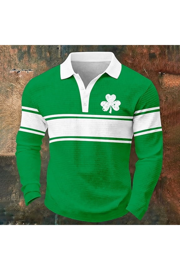 St Patricks Day Shirt Men Shamrock Sweater Saint Patty's Teacher Sweatshirt Funny Irish Zip up Long Sleeve Shirts