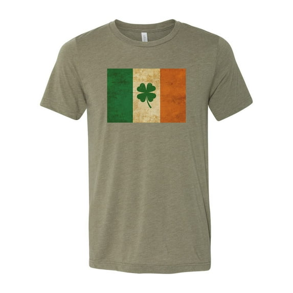 St. Patricks Day Shirt, Shamrock Shirt, Irish Flag, Ireland Shirt, Unisex Fit, Irish Shirt, Shamrock, Irish Flag Shirt, St Patty's Shirt, Heather Olive, 2XL