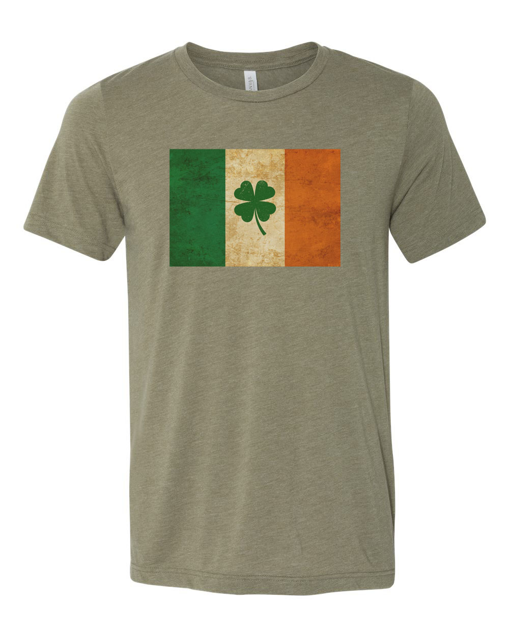 St. Patricks Day Shirt, Shamrock Shirt, Irish Flag, Ireland Shirt, Unisex Fit, Irish Shirt, Shamrock, Irish Flag Shirt, St Patty's Shirt, Heather Olive, SMALL - image 1 of 1