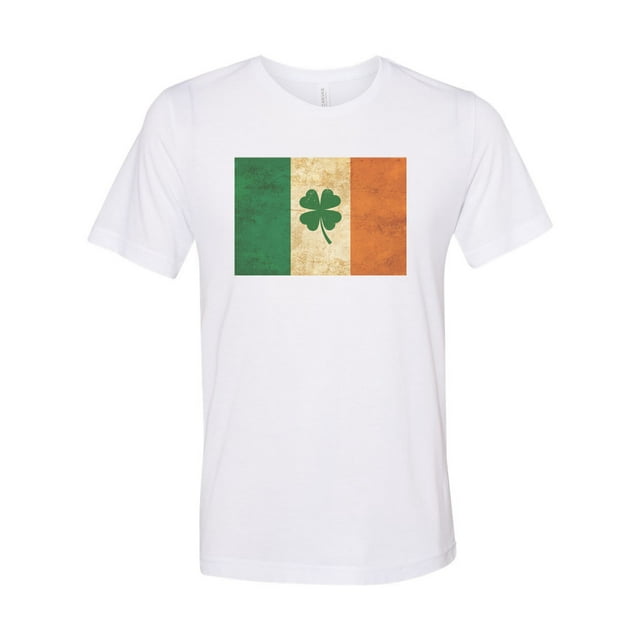 St. Patricks Day Shirt, Shamrock Shirt, Irish Flag, Ireland Shirt, Unisex Fit, Irish Shirt, Shamrock, Irish Flag Shirt, St Patty's Shirt, White, LARGE