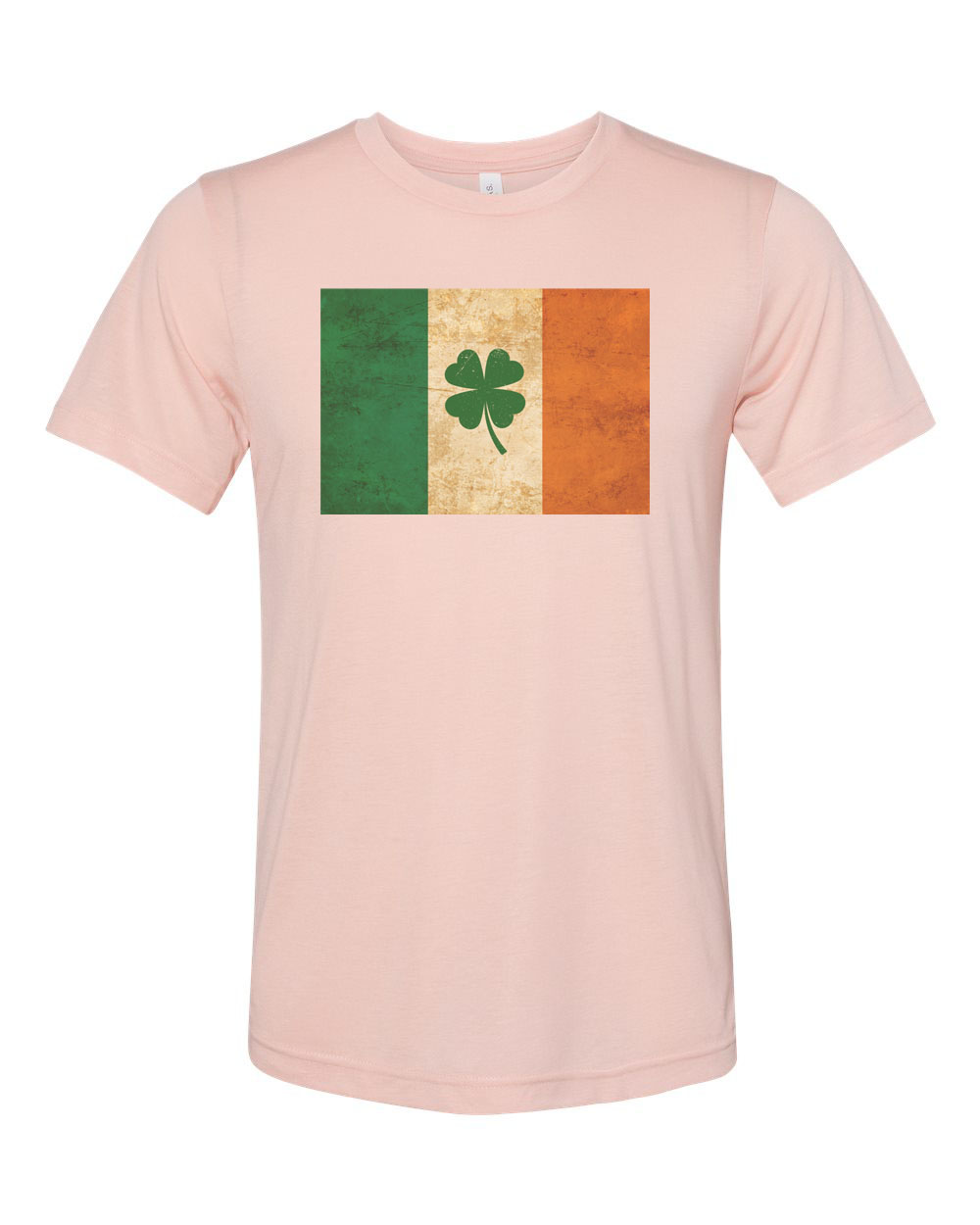 St. Patricks Day Shirt, Shamrock Shirt, Irish Flag, Ireland Shirt, Unisex Fit, Irish Shirt, Shamrock, Irish Flag Shirt, St Patty's Shirt, Peach, XL - image 1 of 1