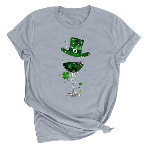 St Patricks Day Shirt Women Clover Graphic Crewneck Long Sleeve Shirts Ladies Casaul Tops St. Patrick‘s Day Outfits