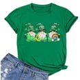 thumbnail image 1 of St. Patricks Day Shirt for Womens Cute Gnomes T-Shirt Shamrock Printed Shirts Short Sleeve Graphic Tees Tops, 1 of 6
