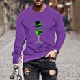 thumbnail image 1 of St Patricks Day Shirts for Men, Long Sleeve T Shirt Graphic Men, Crewneck Shirt Fashionable Men's St Patrick's Day Printing Tshirts Long Sleeved Round Neck Casual Tops Shirt, 1 of 5