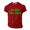 thumbnail image 1 of St Patricks Day Shirts Mens Casual Short Sleeve Comfortable Breathable Summer Crew Neck Basic Tee, 1 of 3